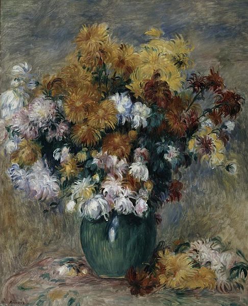 Pierre Auguste Renoir Bouquet of Chrysanthemums